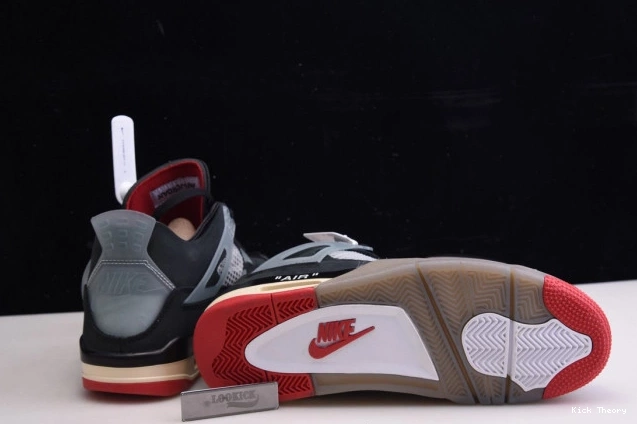 Kicktheory Off White Jordan x CV9388-001 Bred Air 4 Retro 0821